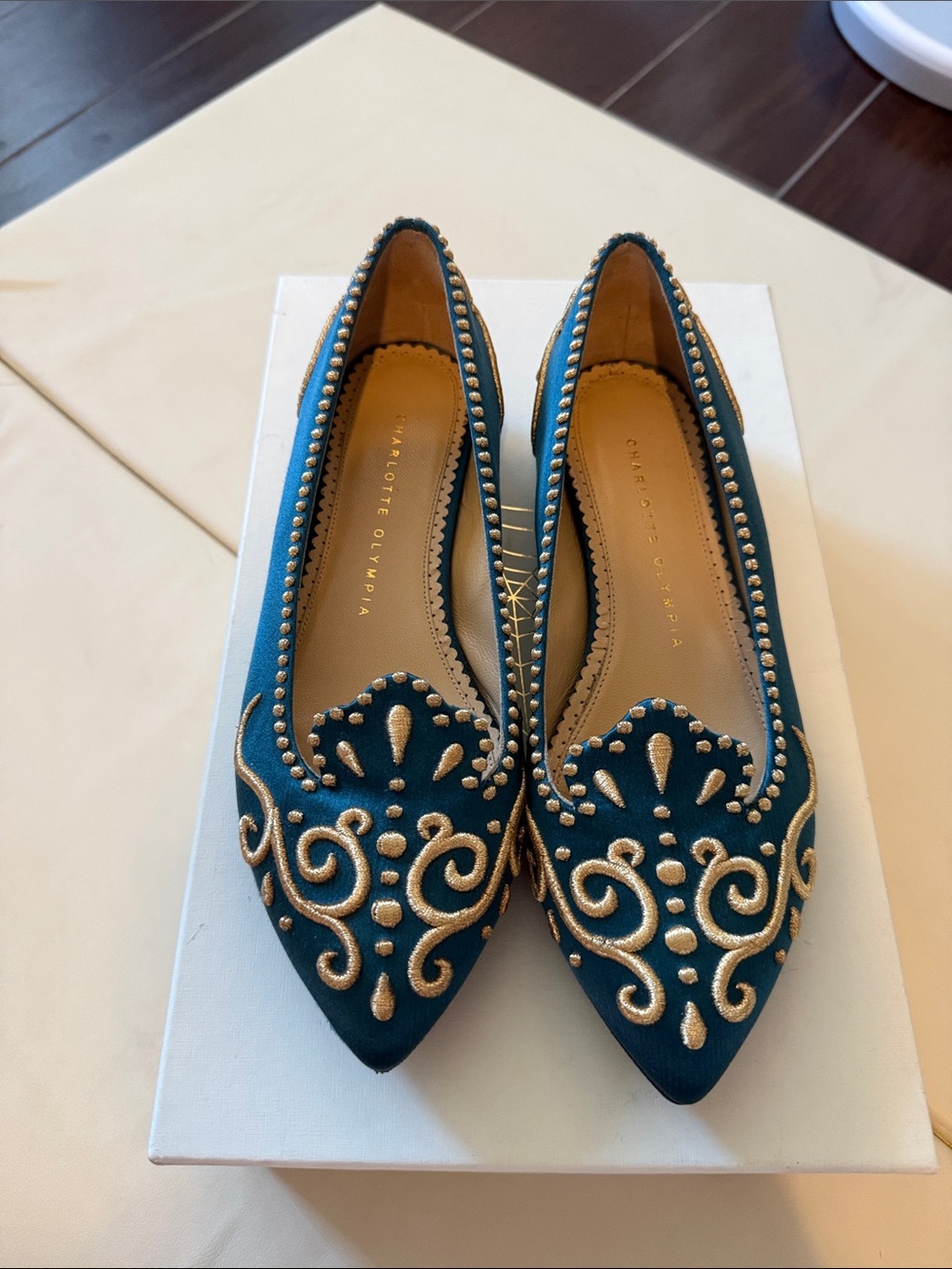 Charlotte Olympia Countessa in Silk Satin